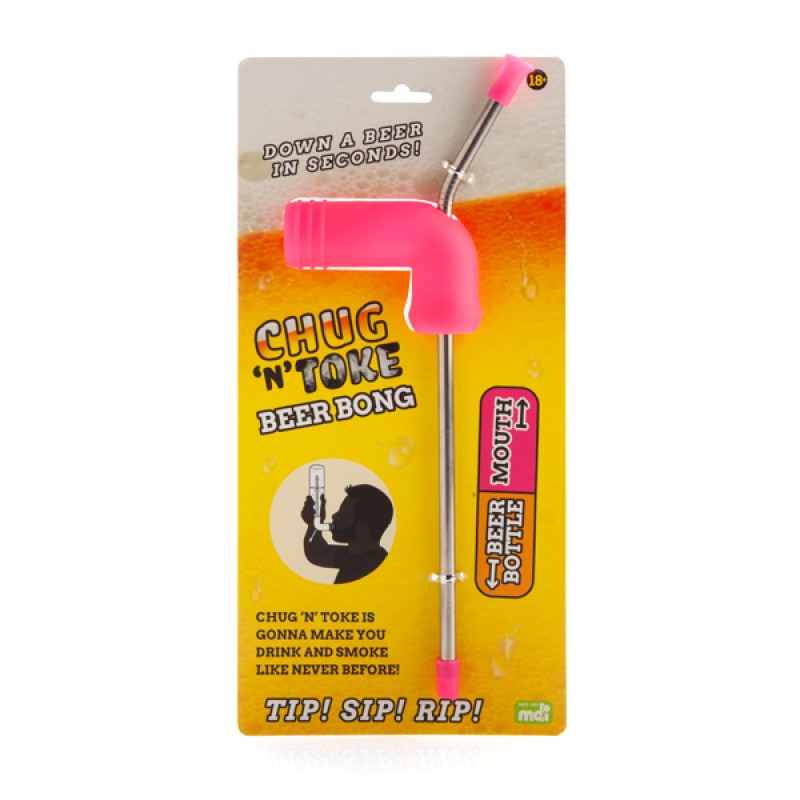 Chug 'N' Toke Beer Bong - Premium Party Drinking Funnel for Beer Chugging & Social Gatherings - Perfect for College Parties, Tailgates & Festivals