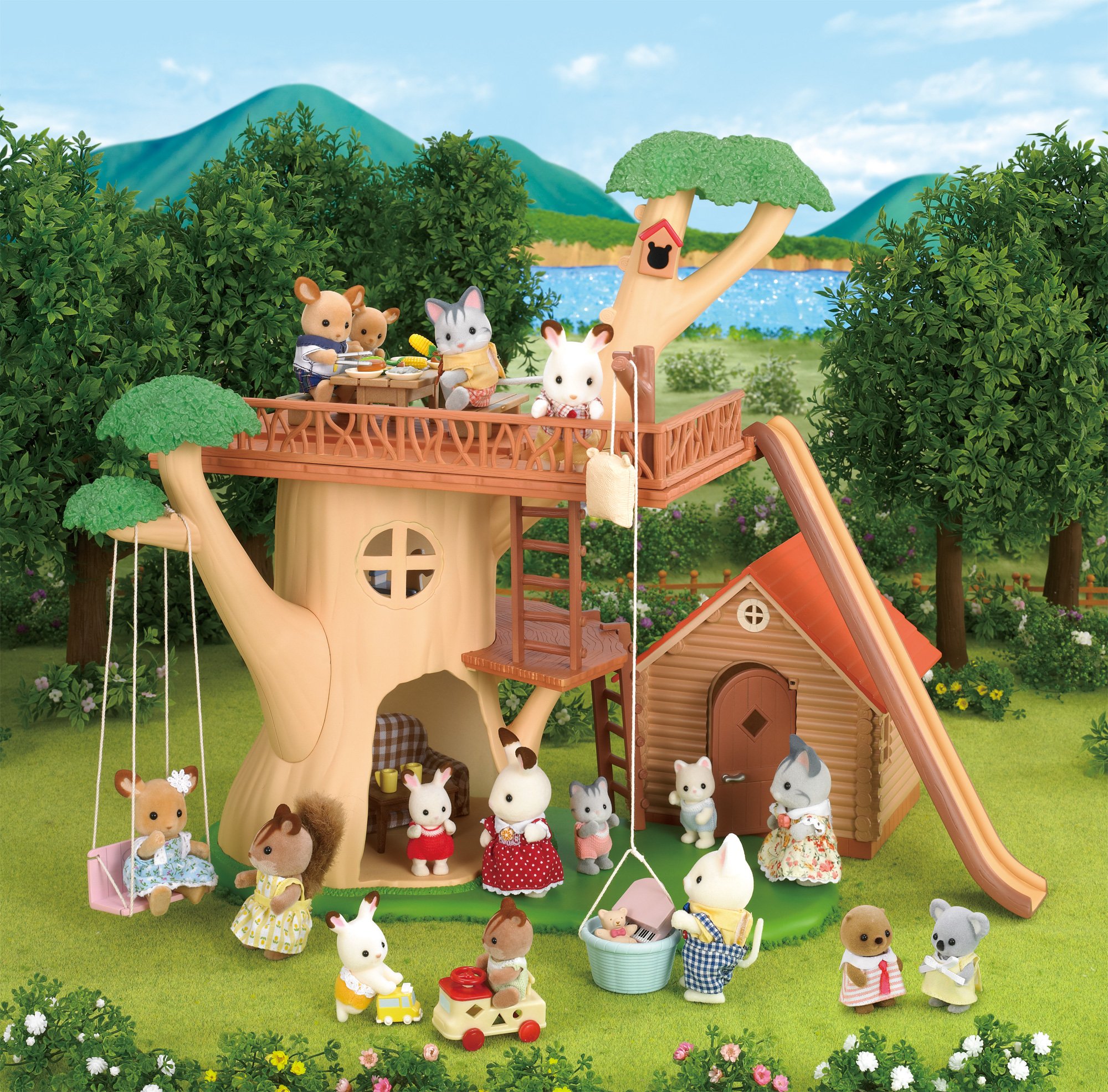 Silvania Family Trip Series KO-53 Tree House Playset - Perfect for Kids' Imaginative Play & Indoor/Outdoor Adventures