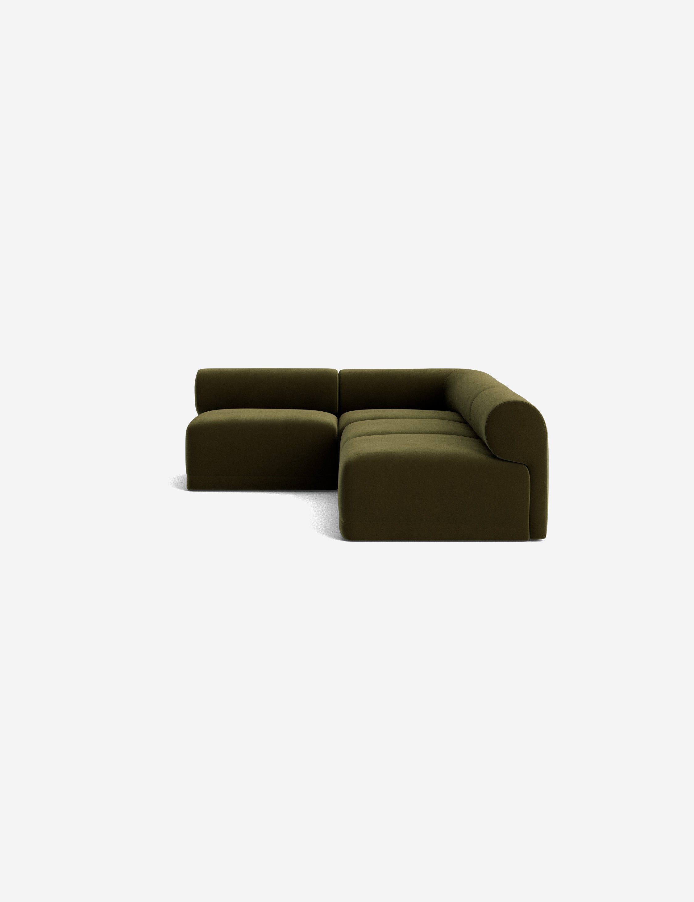 Modern Carson Sectional Sofa - Comfortable L-Shaped Couch for Living Room, Family Room & Home Theater - Soft Fabric Upholstery with Reversible Chaise