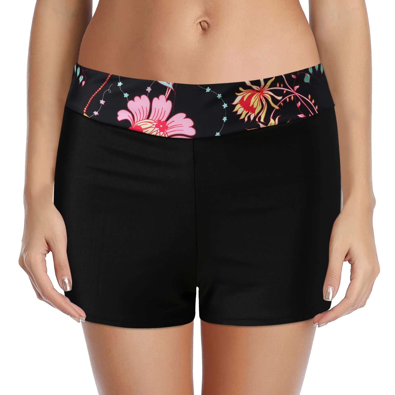 **Women's High Waist Board Shorts - Quick Dry Swimwear for Surfing, Beach & Pool - UPF 50+ Sun Protection**    *Perfect for Surfing, Beach Vacations, Pool Parties & Water Sports*