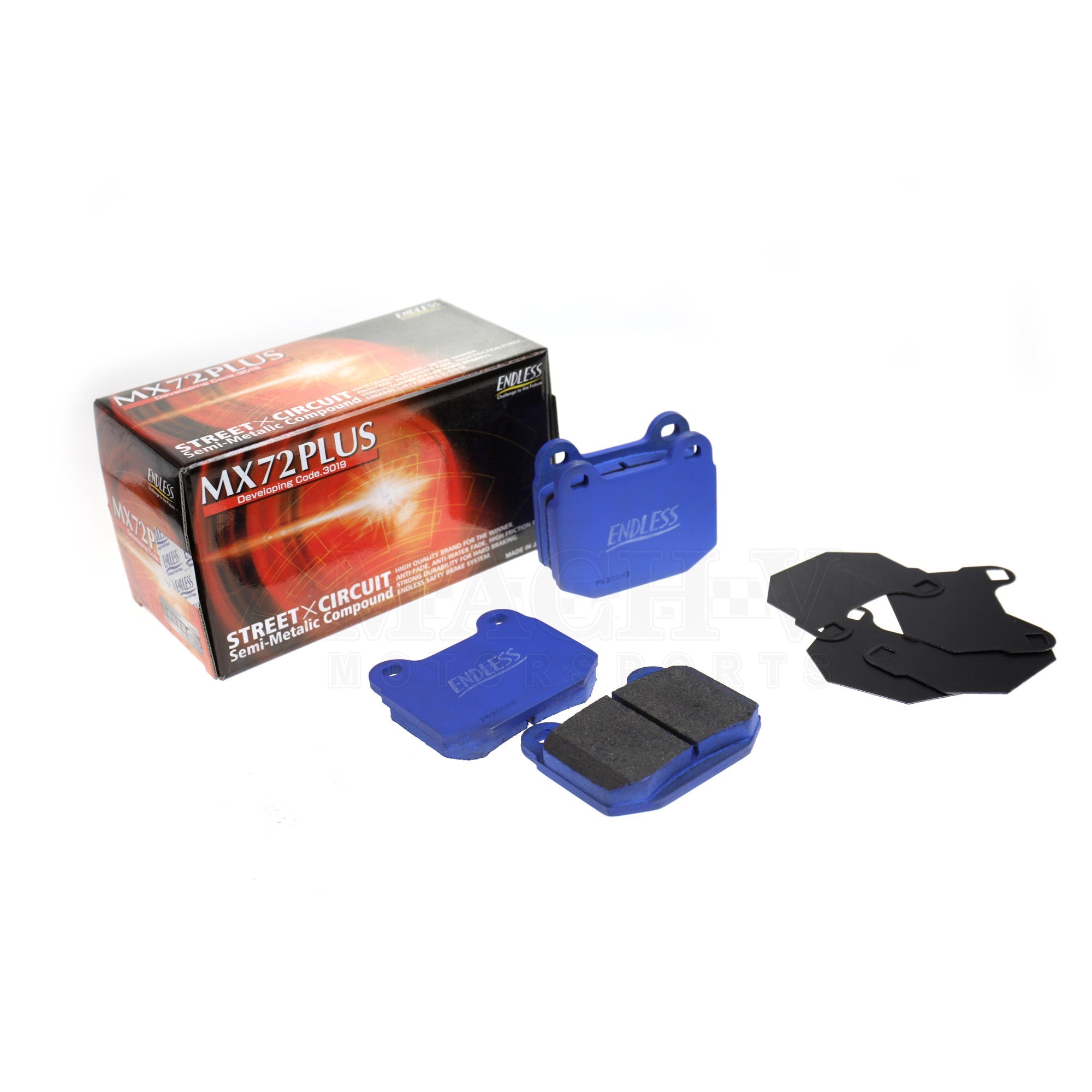 ENDLESS MX72 Plus High Performance Brake Pads - Compatible with 2004-2007 Subaru STI - Perfect for Track Racing & Daily Driving