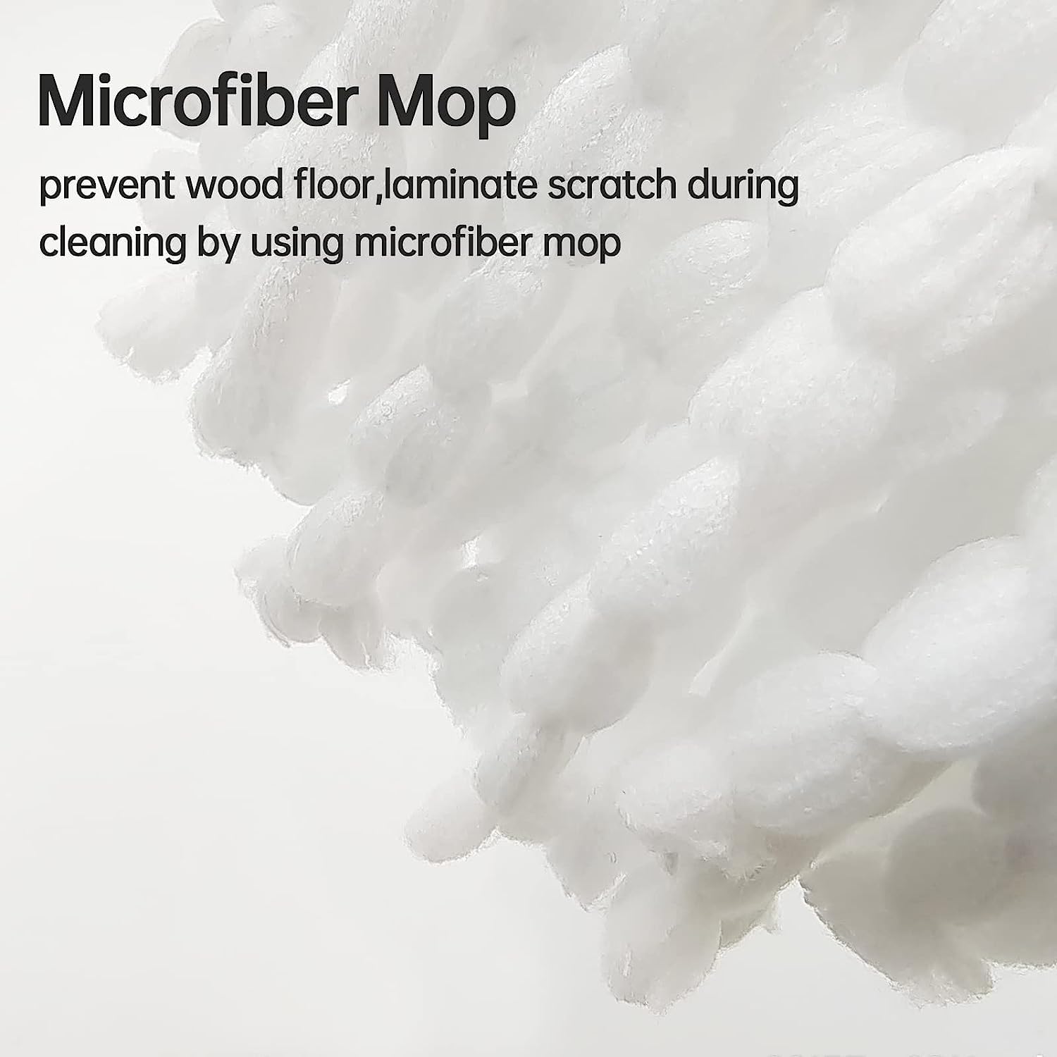 4 Pack Microfiber Mop Heads Replacement for O-Ceda EasyWring Spin Mop - Deep Cleaning Refills for Hardwood Floors, Tile & Laminate - Perfect for Home, Office & Kitchen Cleaning