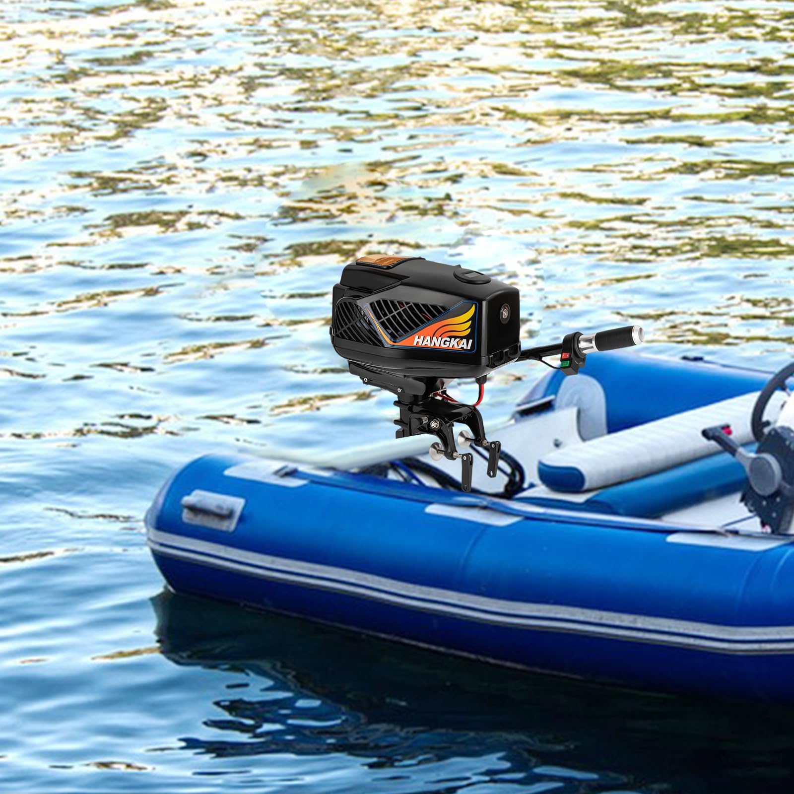 48V 1200W Electric Outboard Motor - Water Cooling Boat Engine for Fishing & Outdoor Adventures