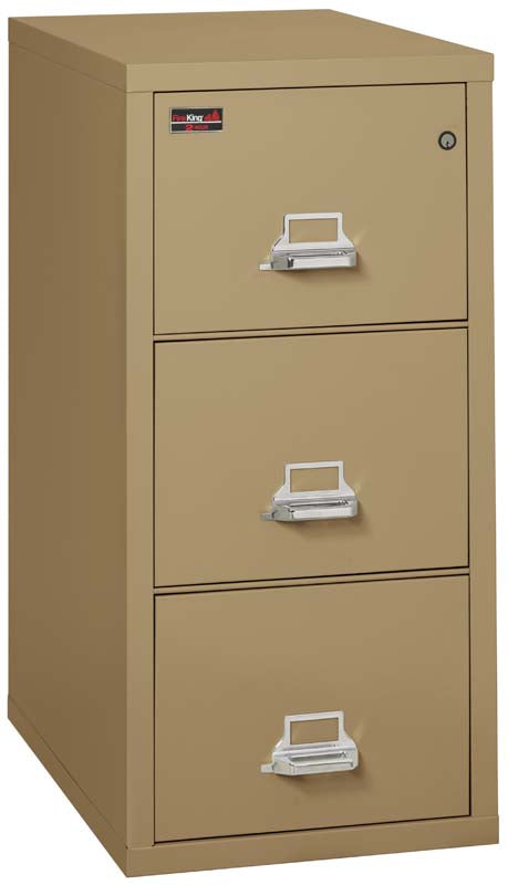 FireKing 3-Drawer Vertical Legal Fireproof File Cabinet - 2-Hour Fire Protection for Secure Document Storage | Office & Home Use