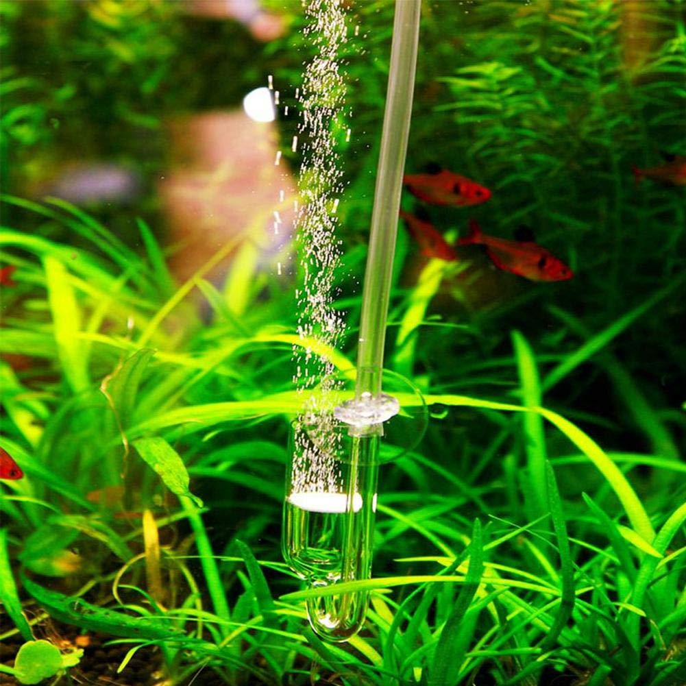 Premium CO2 Diffuser for Aquarium Plants - High Carbon Dioxide Content Glass Refiner with Straight Tube Design | Ideal for Aquatic Plant Tanks, Water Grass Aquariums & Freshwater Fish Tanks