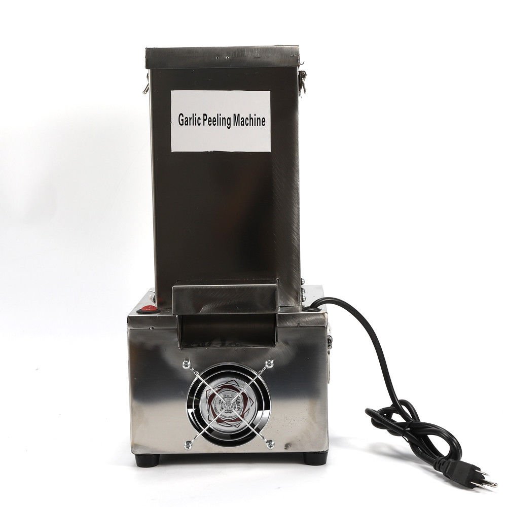 110V Commercial Garlic Peeling Machine - Electric Stainless Steel Garlic Peeler with 25kg/h Speed - Automatic Garlic Skin Remover for Restaurants, BBQ Shops, Hotels & Canteens - Perfect for Bulk Food Prep & Commercial Kitchens