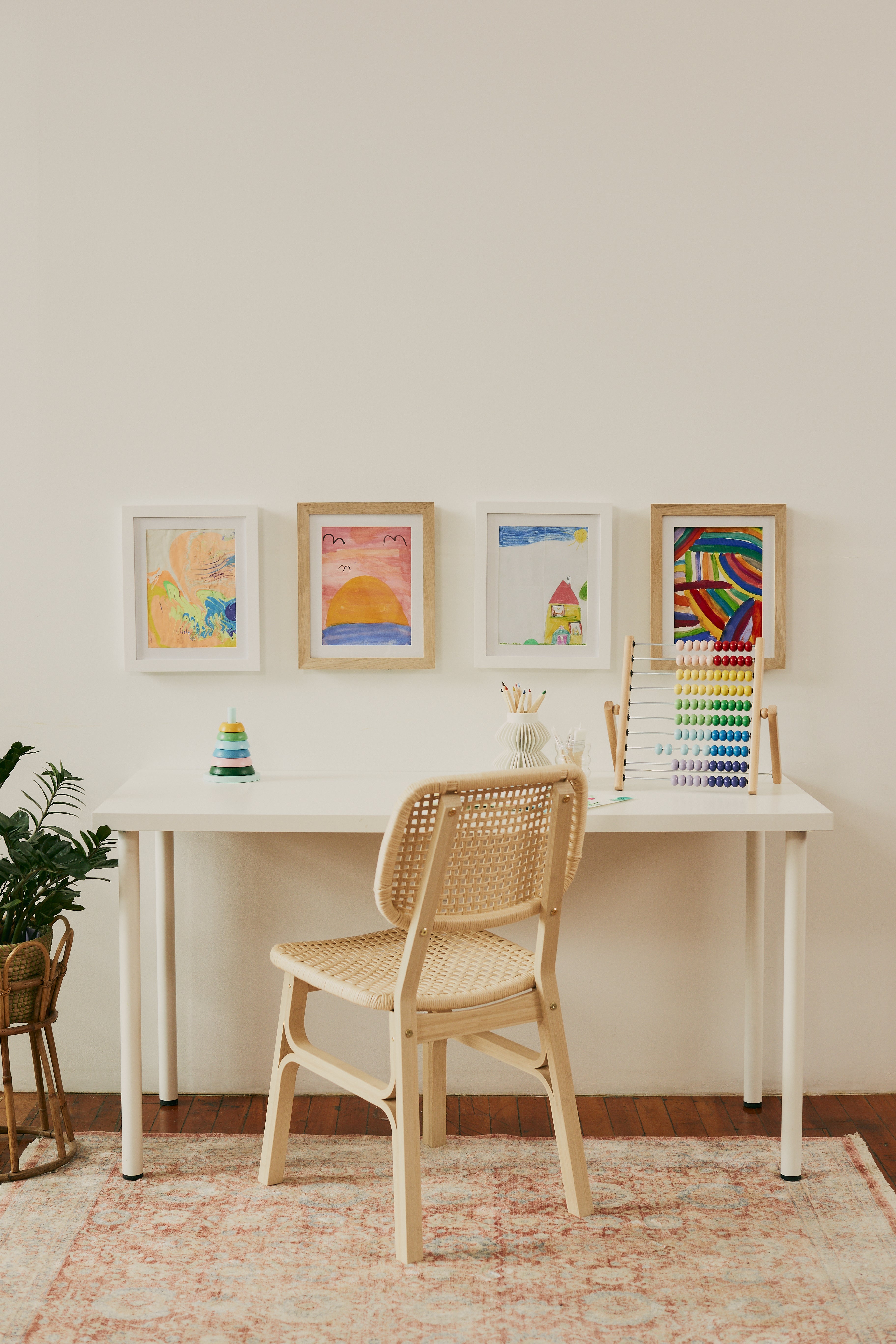 Premium Pink Solid Wood Kids Art Frame - 8.5x11 Inches (22x28 cm) for Children's Drawings, School Projects & Nursery Decor | Perfect for Displaying Kids' Artwork at Home or Classroom