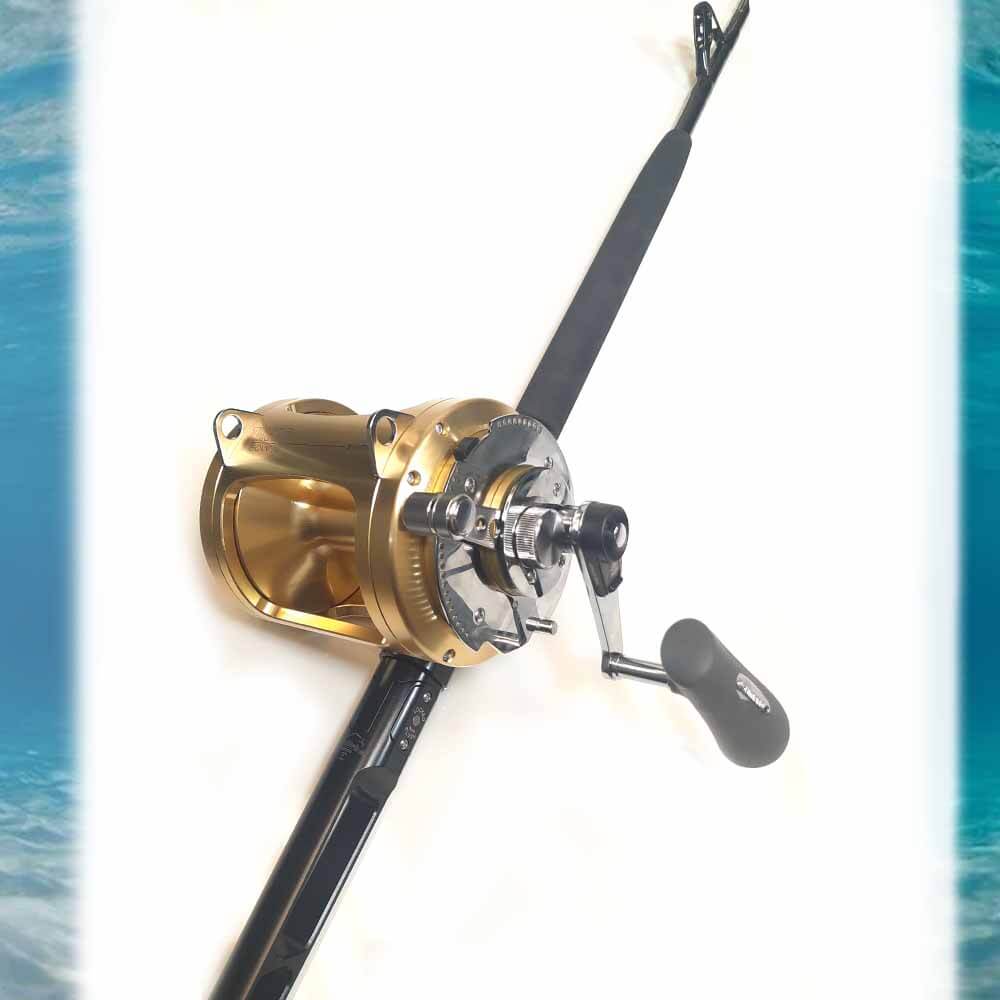 Shimano Tiagra Stand Up Combo Fishing Reel TI80W - CHSU80510WU - Saltwater Offshore Trolling Reel for Big Game Fishing - Perfect for Deep Sea Fishing and Sportfishing Adventures