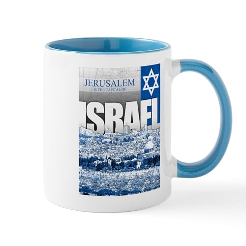White/Blue Inside - Jerusalem, Israel Mug