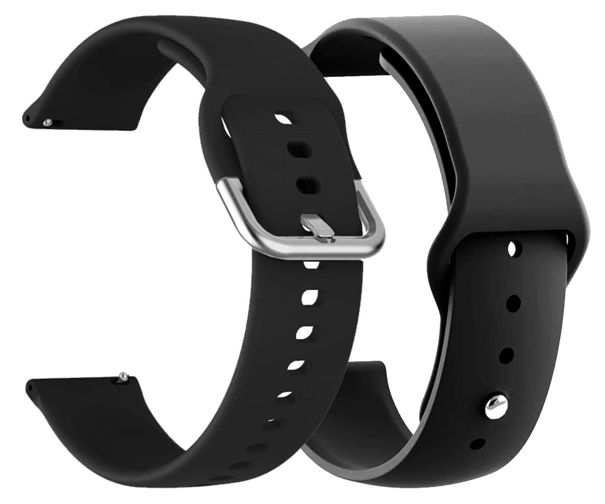 AONES 22mm Silicone Watch Band for Fossil Q Crewmaster Gen 2 - Sport & Casual Wear