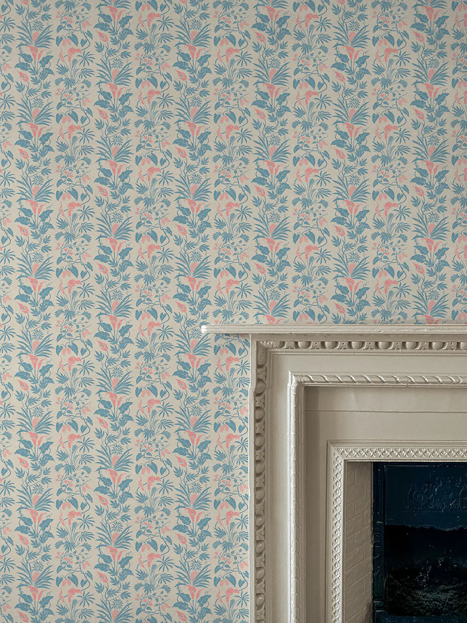 Little Botanist Wallpaper Sample - Peel & Stick Removable Wallpaper for Nursery, Bedroom, Office - Floral Botanical Design - Easy DIY Home Decor
