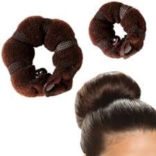 DYOMNIZY Hair Bun Maker - Magic Hair Donut Ring for Easy Styling, Curling & Updos (Black) | Perfect for Parties, Weddings & Everyday Hairstyles