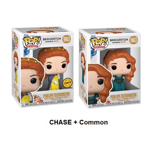 Funko Pop! Bridgerton: Penelope Featherington #1663 Collectible Vinyl Figure (Chase & Common) - Perfect Gift for Fans, TV Show Merchandise, Display for Home & Office Decor