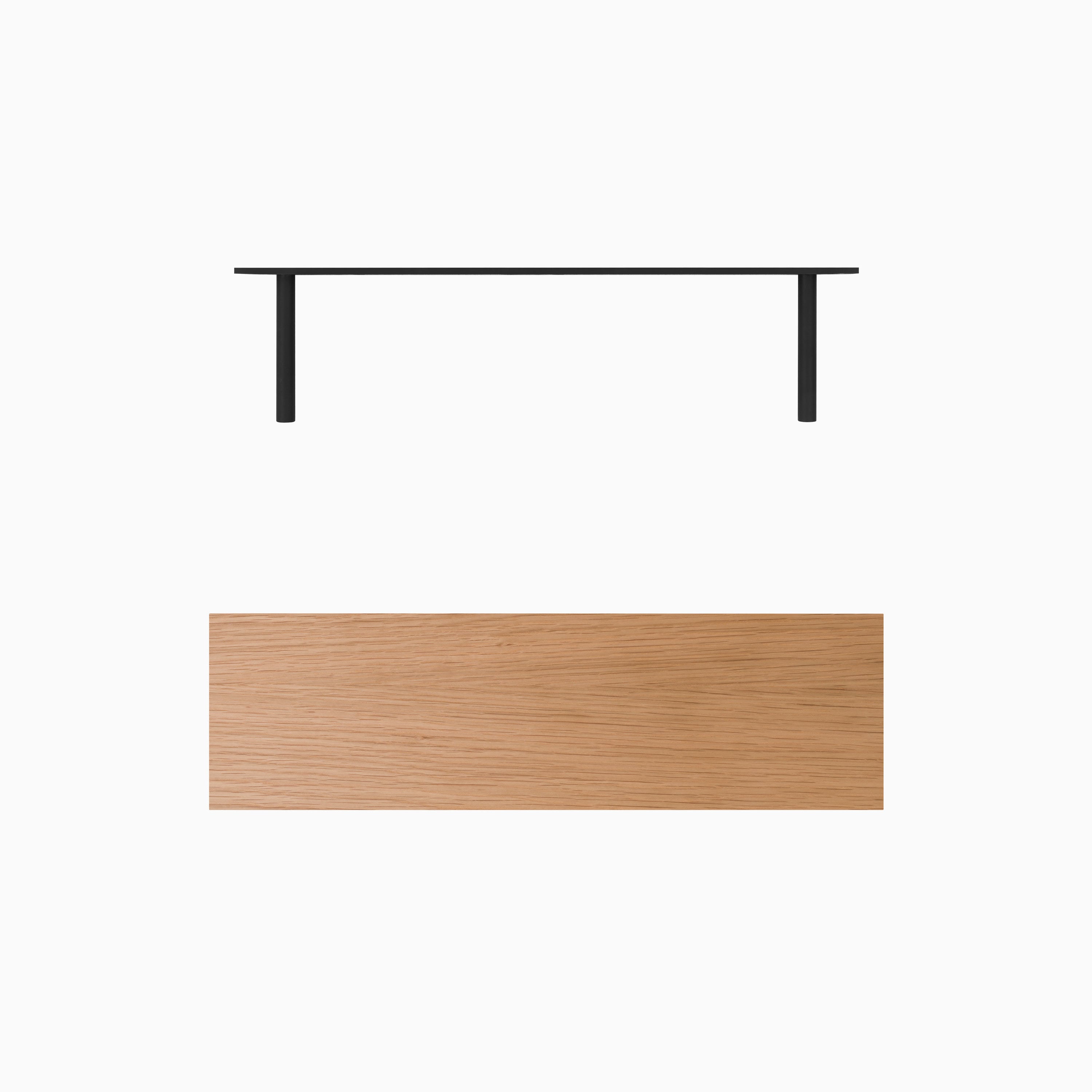 Aksel LED White Oak Floating Shelf - Modern Wood Wall Shelves with Lights for Living Room, Bedroom, Kitchen Decor | Easy Install & Space Saving Storage Solution