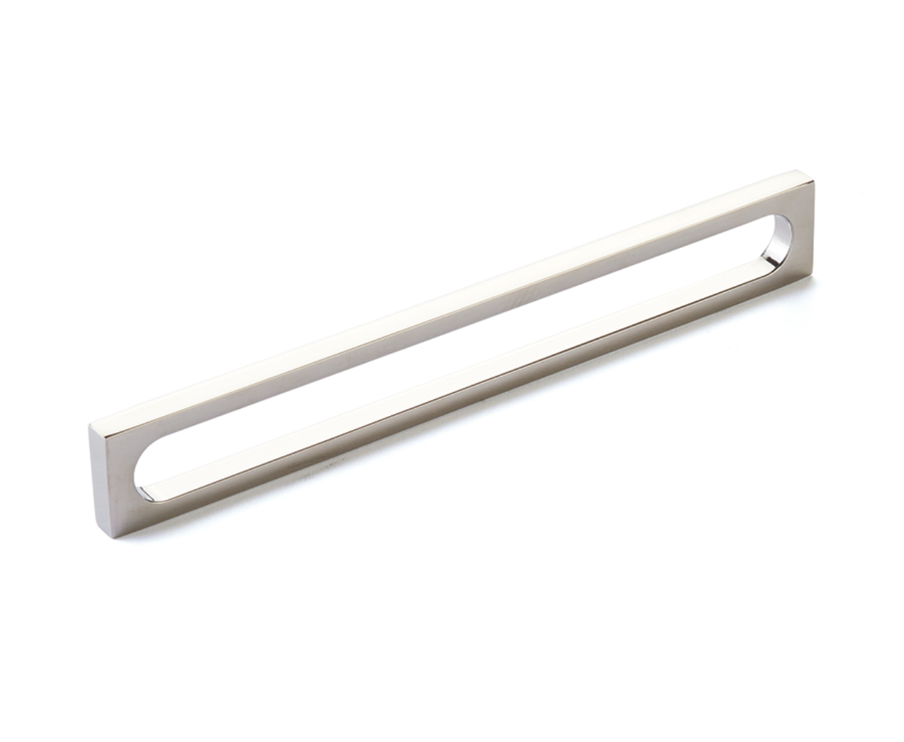 Polished Nickel Square Drawer Pulls & Cabinet Knobs - Modern Loop Handle for Kitchen Cabinets, Dressers & Furniture Hardware (Set of 10) - Perfect for Home Renovation & DIY Projects