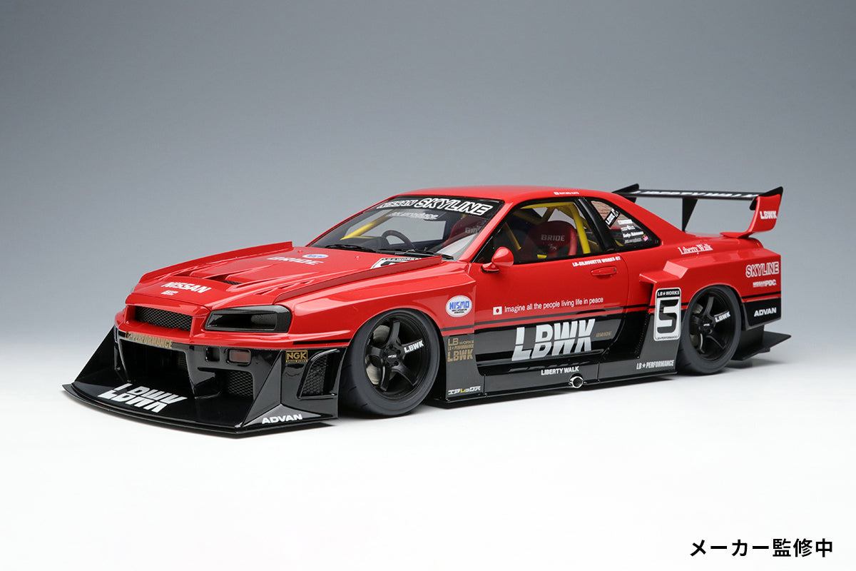 1:18 Nissan Skyline LB ER34 Super Silhouette Model Car - Tokyo Auto Salon 2022 Limited Edition - Collectible Die-Cast Vehicle for Car Enthusiasts & Display in Home/Office