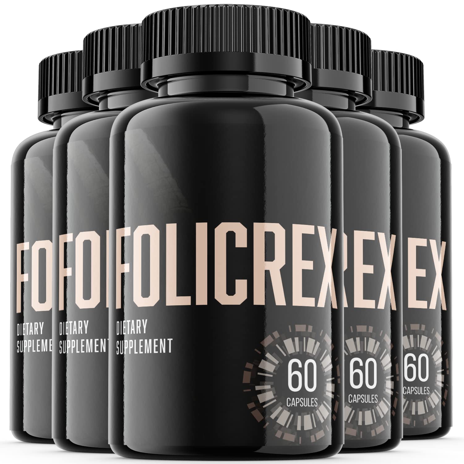 Folicrex Hair Growth Supplement Pills for Women & Men - 5 Month Supply - Biotin, Keratin & Vitamins for Thicker, Stronger Hair - Perfect for Thinning Hair & Healthy Scalp Care