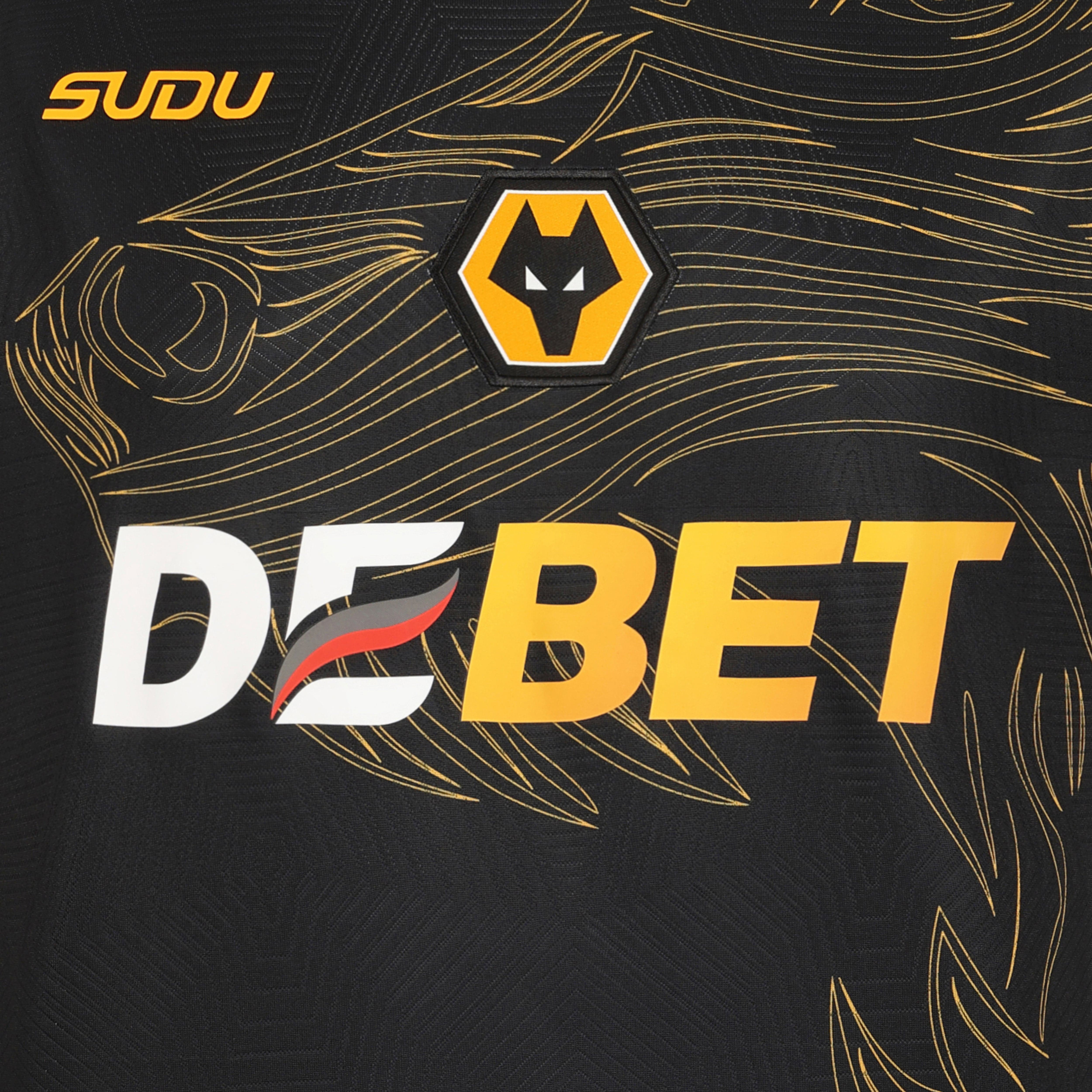 2024-2025 Wolves Away Jersey for Adults - Men's & Women's Soccer Jersey - Perfect for Matchdays, Fan Events & Casual Wear