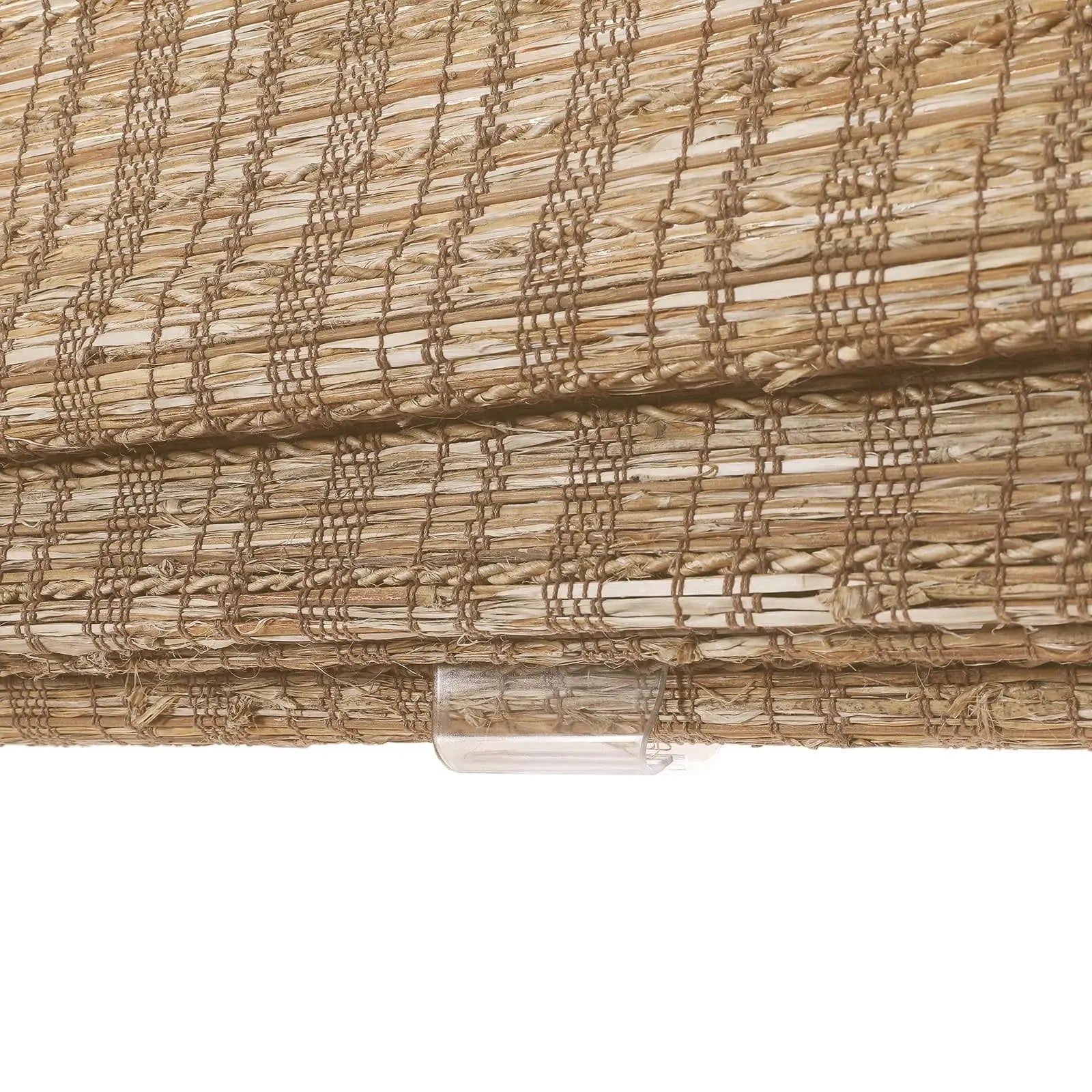 Natural Jute Bamboo Woven Window Shade - Cinnamon Brown | Eco-Friendly Room Darkening Shades for Living Room, Bedroom & Office