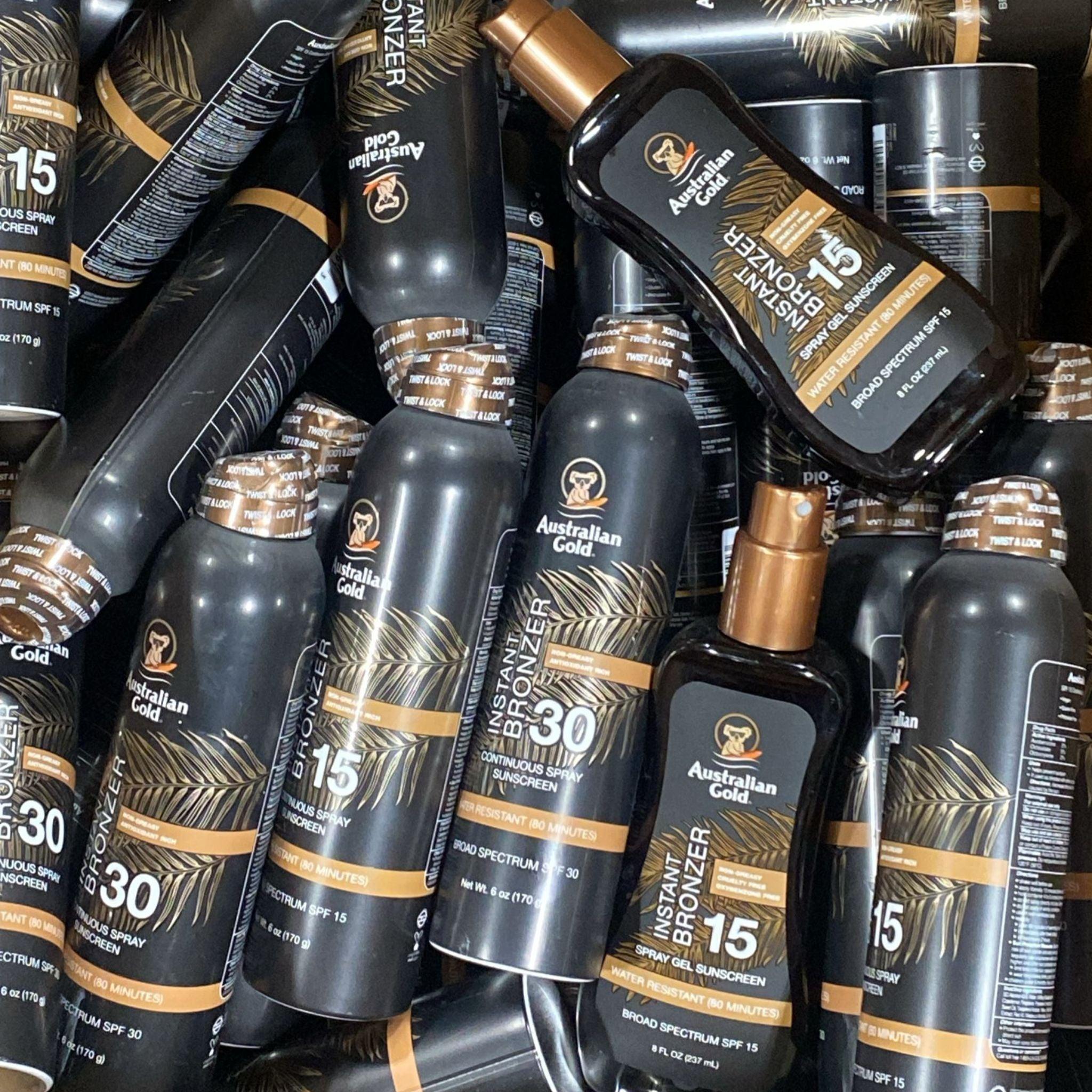 Australian Gold Sunscreen Variety Pack - 50 Pieces with SPF 15, 30 & 50 for Beach, Pool & Outdoor Activities