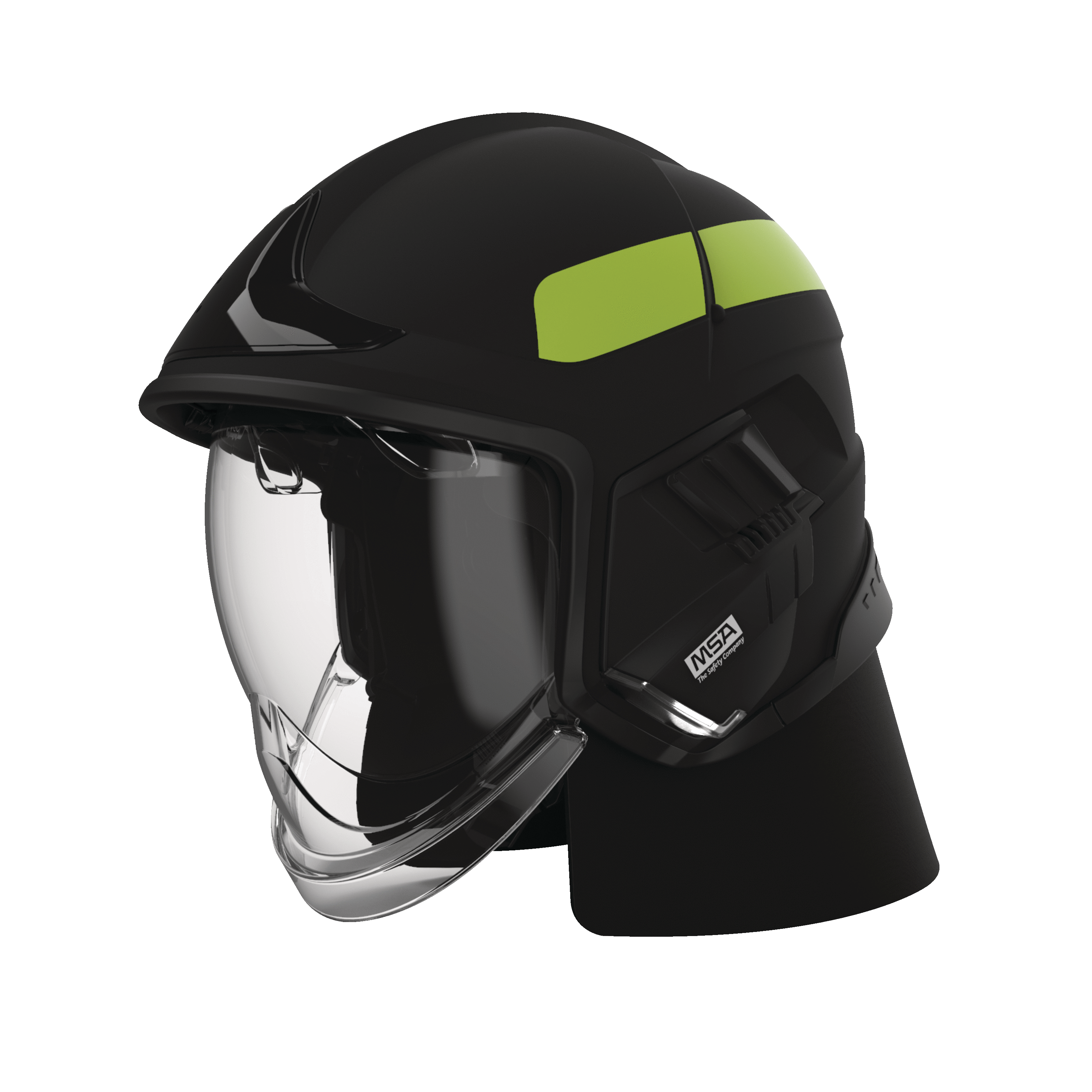 CAIRNS XF1 Modern Firefighter Helmet - Black Matte Finish | Lightweight & Durable Fire Safety Gear for Professional Firefighters & First Responders | Ideal for Emergency Rescue, Firefighting & Hazardous Environments