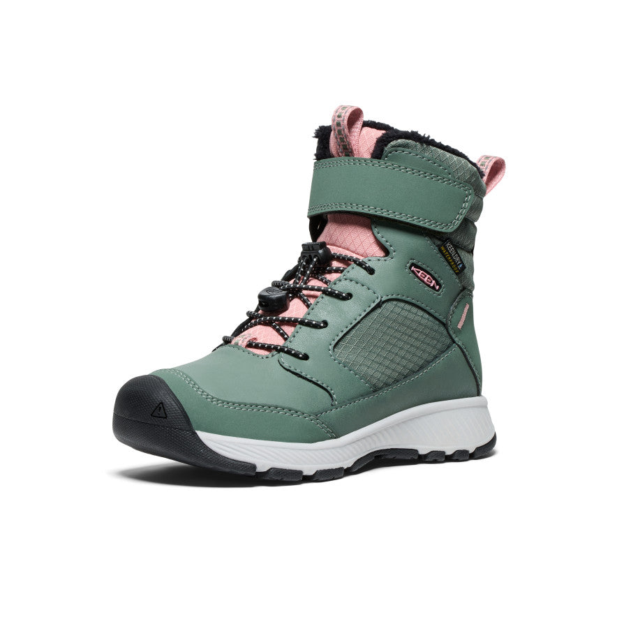 Waterproof Winter Boots for Toddlers & Kids - Dark Forest & Rose Elegance | Warm Snow Boots for Boys & Girls | Outdoor Play, Snow Day & Cold Weather