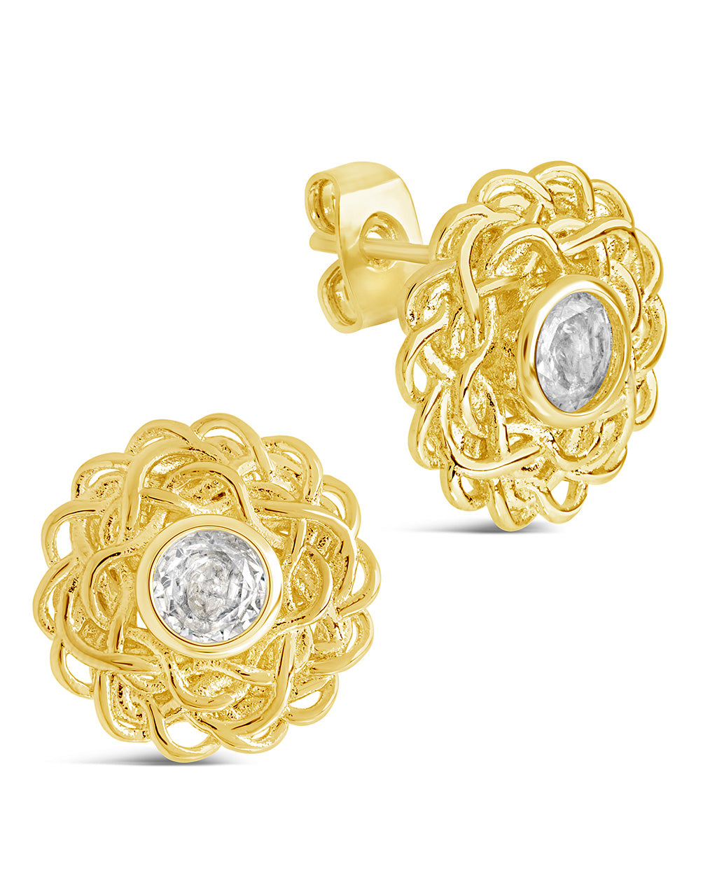 Lanira CZ Stud Earrings for Women - Cubic Zirconia Silver Earrings - Elegant & Hypoallergenic Jewelry for Daily Wear, Parties & Gifts