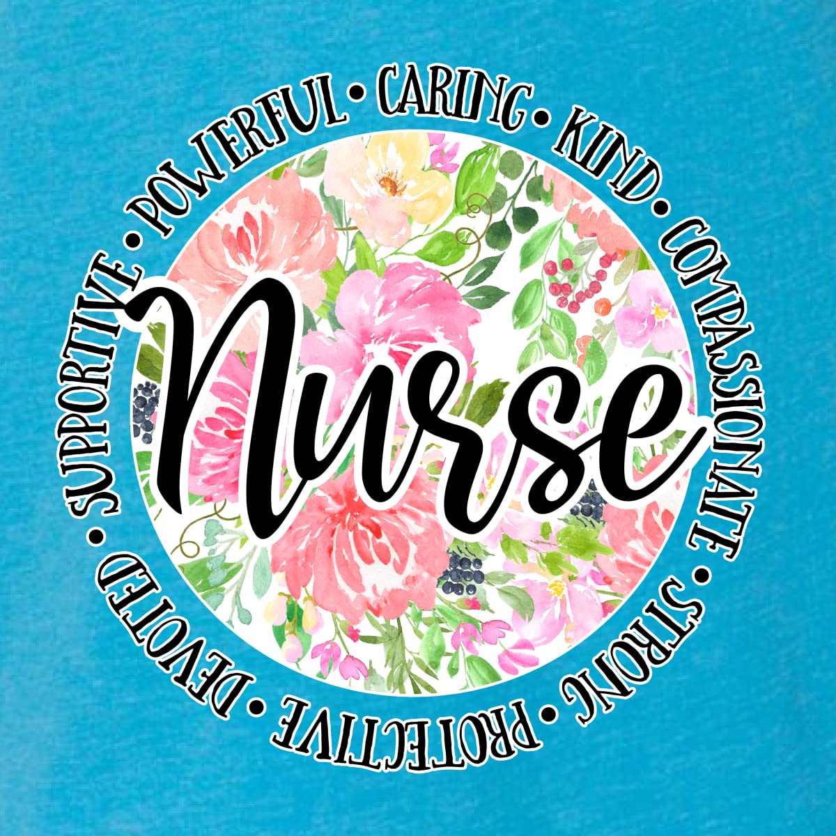 Floral Nurse Appreciation Tri-Blend Racerback Tank Top - Comfortable & Stylish for Nurses Week, Medical Professionals & Healthcare Workers - Perfect for Work, Gifts & Casual Wear