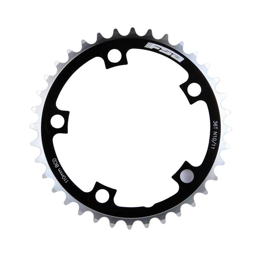 FSA 36T 10/11 Speed 110BCD 5 Bolt Chainring - Compatible with Road & Mountain Bikes for Smooth Gear Shifting