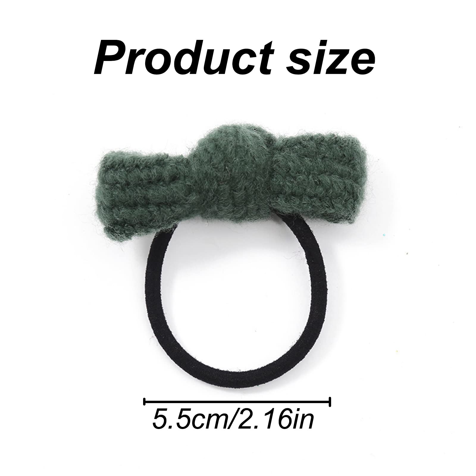 PSADKID Stretchable Hair Ties for Women & Girls - No Damage Ponytail Holders for Thick Hair, Soft Hair Bands (5-Pack, Black) - Perfect for Workouts, Yoga, Office & Everyday Hairstyles