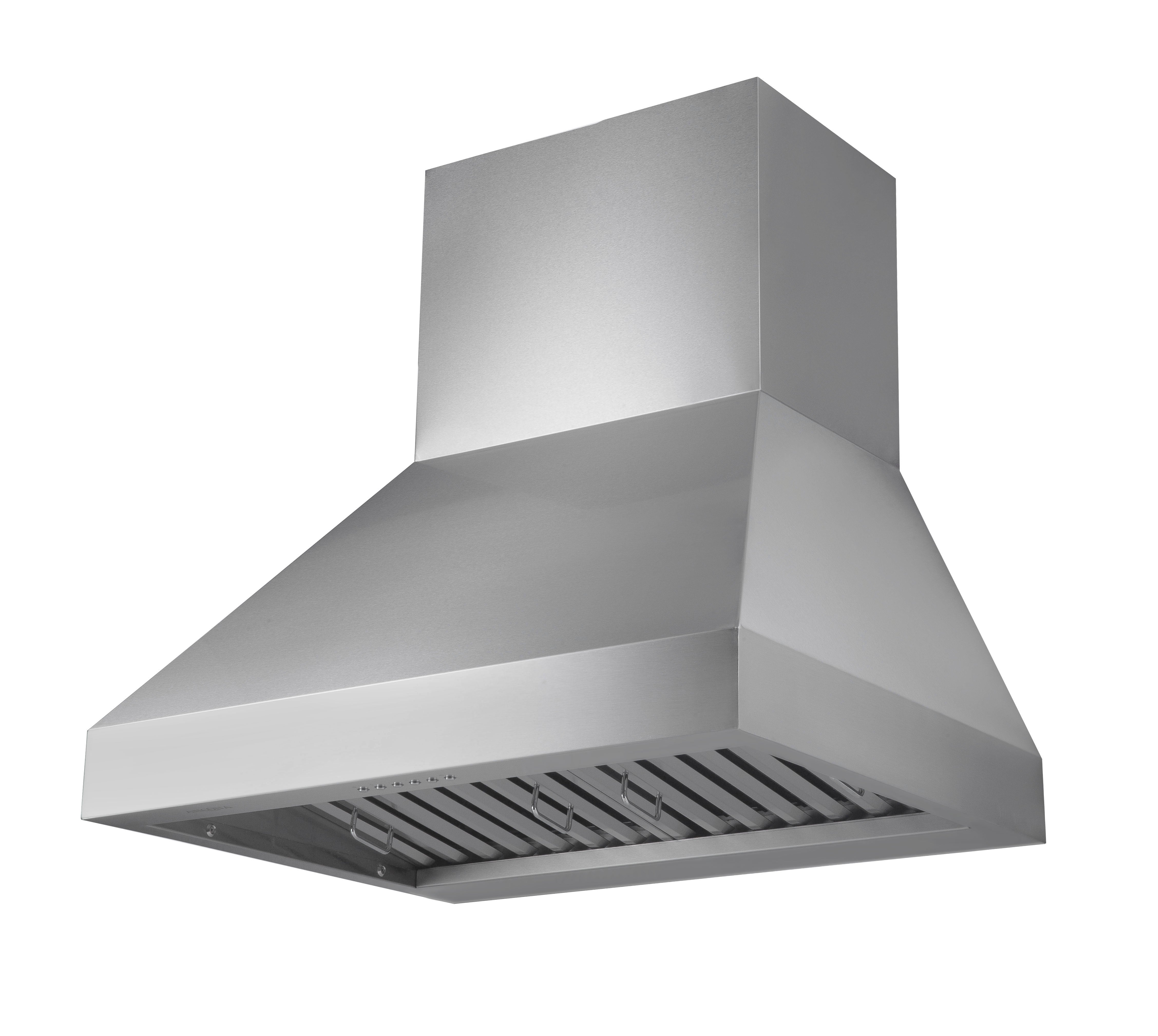 WPRO30 30-Inch Pyramid Wall Mount Range Hood with Ducted Ventilation - Perfect for Modern Kitchens & Cooking Spaces