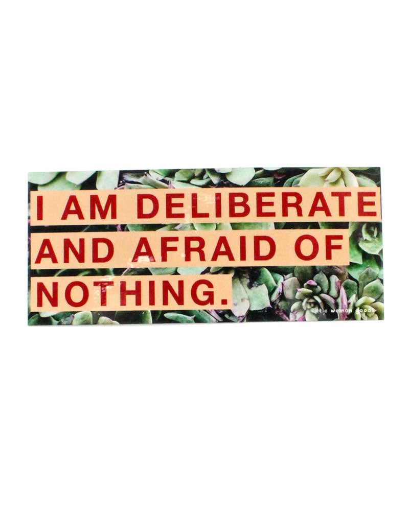 Audre Lorde Deliberate Sticker - Feminist Quote Decal for Laptops, Water Bottles & Journals - Inspirational Sticker for Activists & Book Lovers