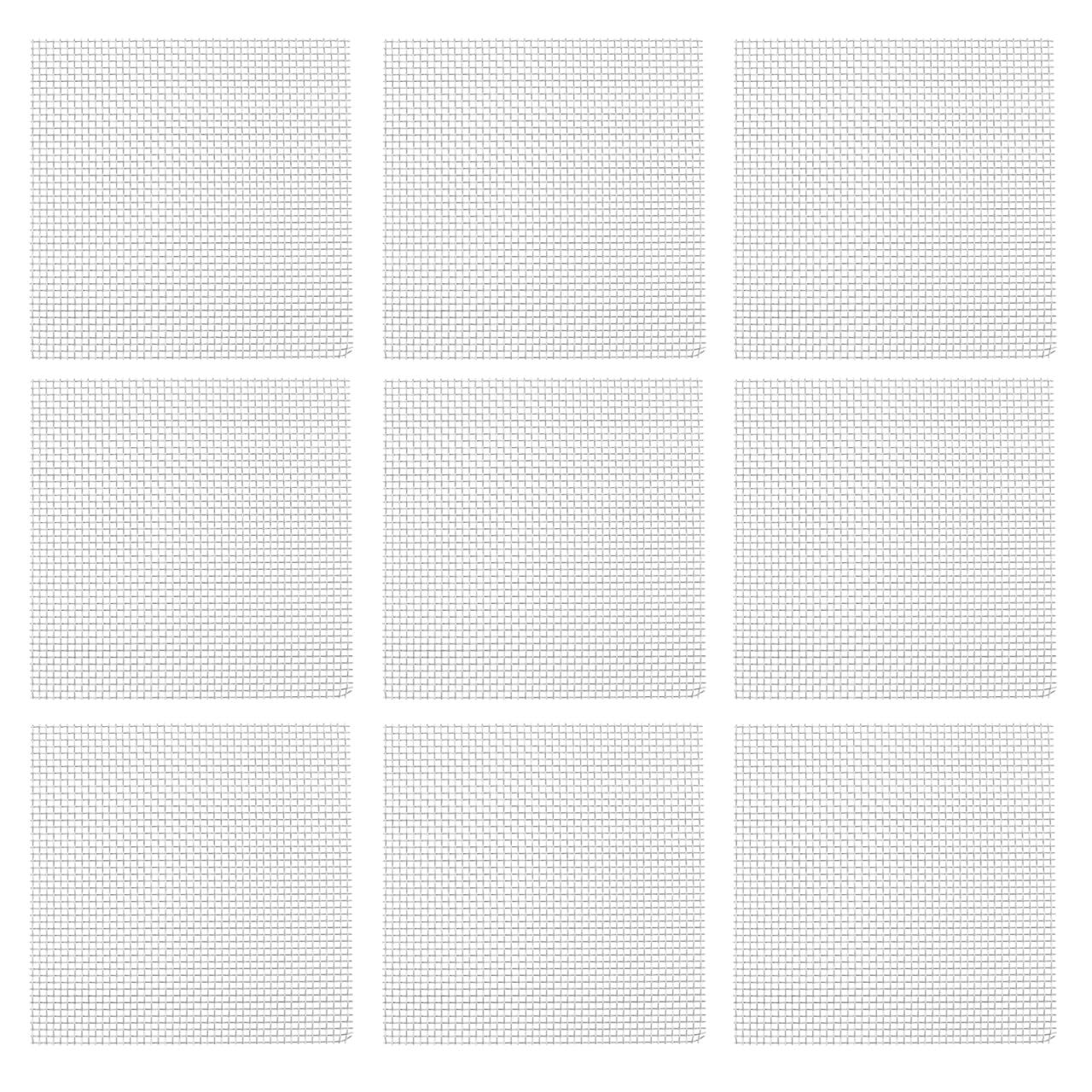 Balacoo 10pcs Stainless Steel Aquarium Mesh Screen - Fish Tank Plants Moss Net for Aquatic Decor, Perfect for Aquascaping & DIY Underwater Gardens