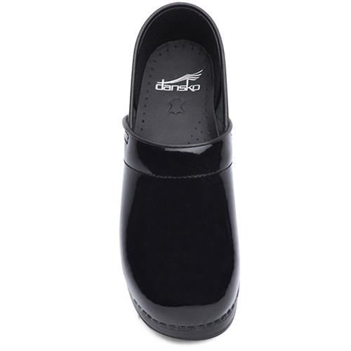 DANSKO Professional Black Patent Leather Clogs for Women - Slip-Resistant Work Shoes for Nurses, Chefs & Healthcare Workers - Comfortable & Durable for Long Shifts