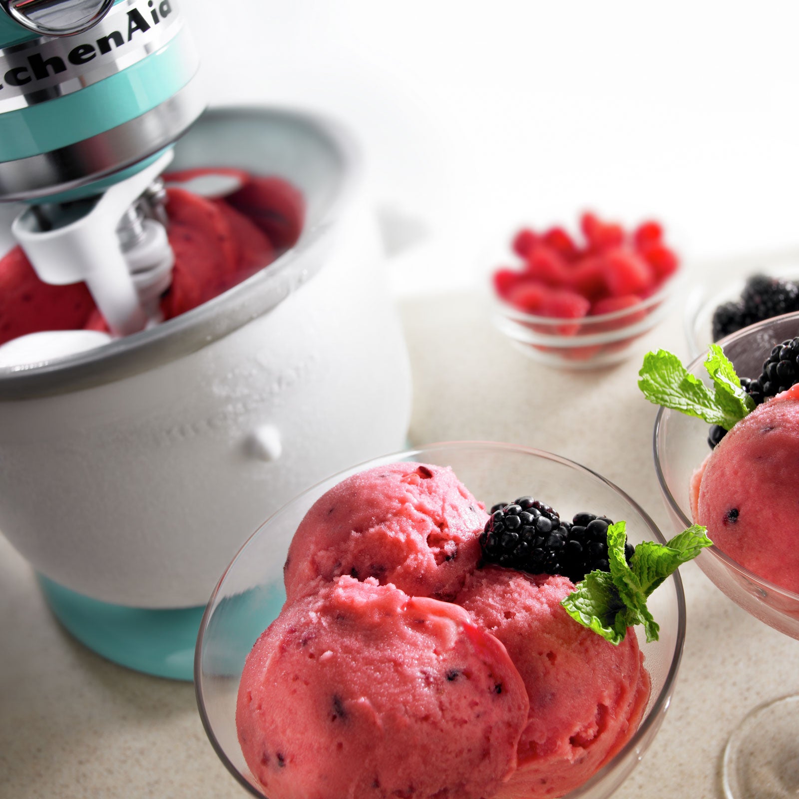 KitchenAid Ice Cream Maker Attachment for Stand Mixers - Homemade Frozen Desserts & Gelato Maker - Perfect for Parties, Family Gatherings & Summer Treats
