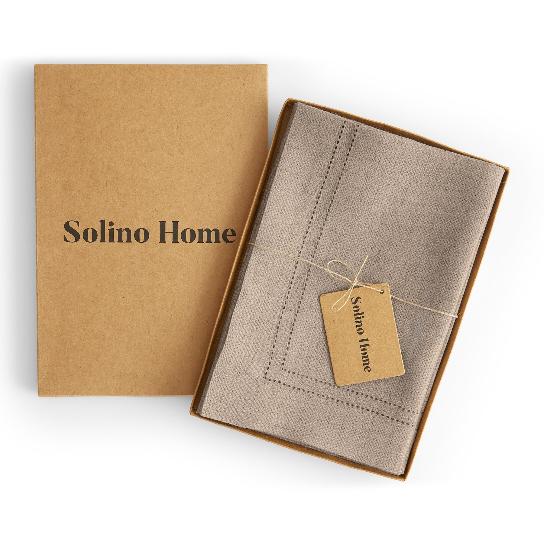 Premium Linen Double Hemstitch Napkins Set of 4 - Elegant Dinner Table Decor for Formal Dining & Special Occasions