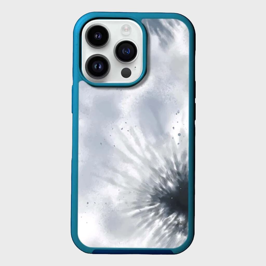 MagSafe iPhone 14 Pro Case - Blue Tie Dye Design | Shockproof & Magnetic Protection | Perfect for Work, Travel & Everyday Use