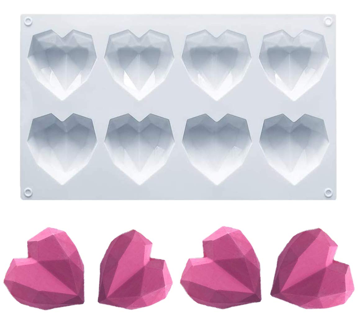 Premium Heart-Shaped Silicone Chocolate Molds for Baking - 1 Pack, Breakable & Reusable - Perfect for Valentine's Day, Wedding Favors, DIY Candy Making, and Cake Decorating