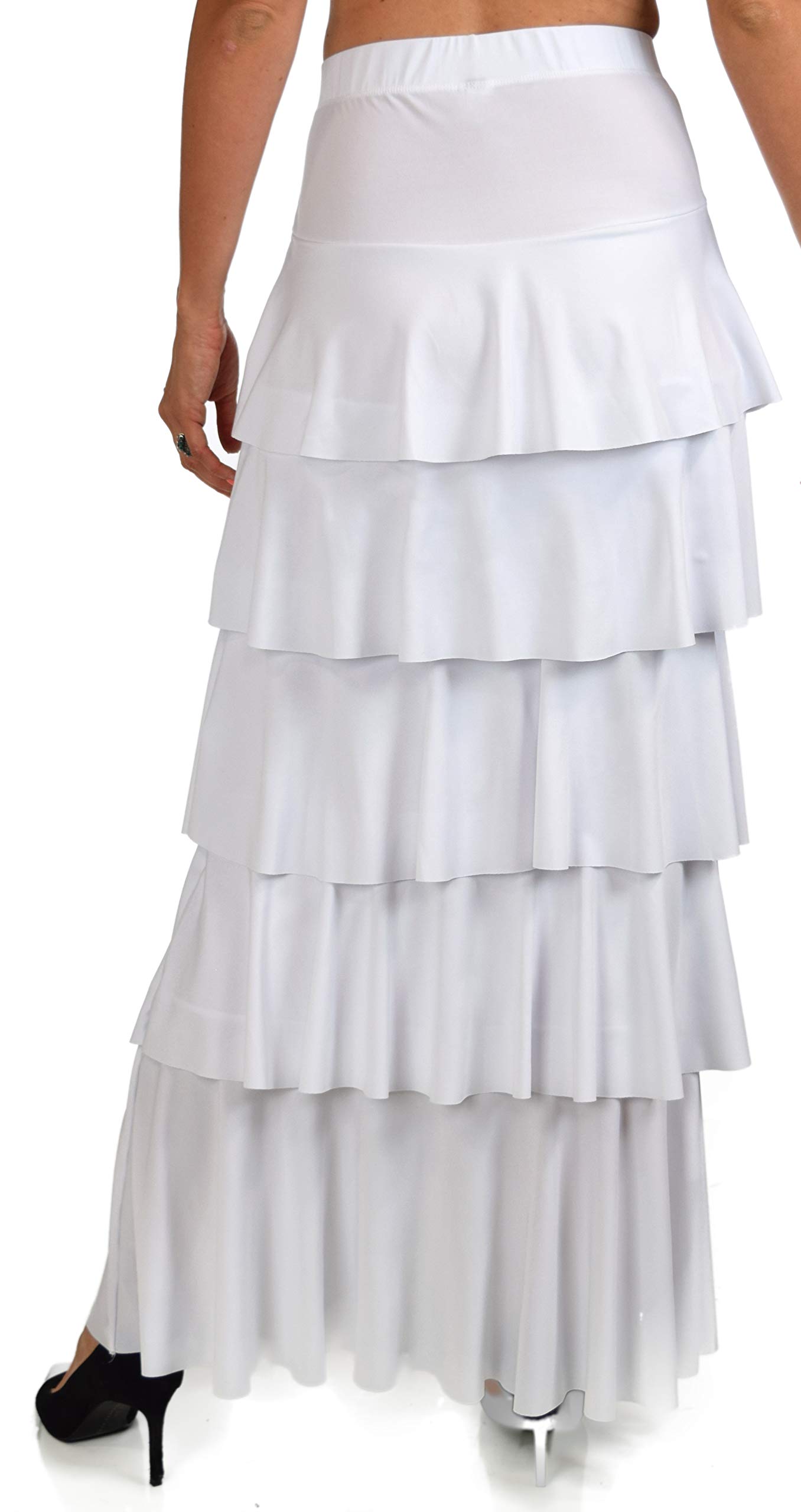 Dare2BStylish Women's Bohemian Waterfall Tiered Maxi Skirt - Flowy Layered Long Skirt for Summer, Plus Size & Regular Sizes | Perfect for Beach, Festival, and Casual Outfits