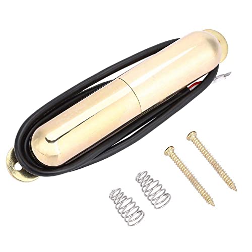 Single Coil Electric Guitar Pickup - Gold Lipstick Tube Pickup for ST Style Guitars | Perfect for Blues, Rock & Jazz Performances