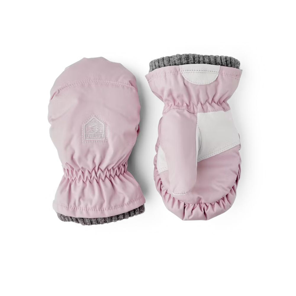 Hestra My First Hestra Gloves for Kids - Soft Pink Winter Gloves for Girls & Boys - Warm & Waterproof for Snow Play, Skiing, and Outdoor Activities