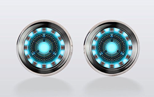 Iron Man Cufflinks for Men - Geeky Vintage Style Wedding & Groomsmen Accessories - Perfect for Superhero Fans, Comic Con, and Formal Events