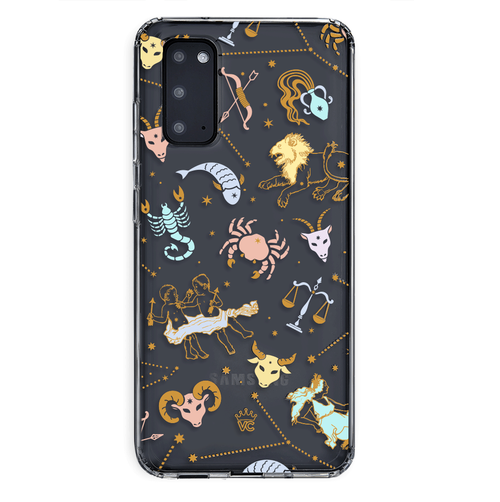 Zodiac Clear Protective Case for Samsung Galaxy - Stylish & Durable Phone Cover for Everyday Use & Travel