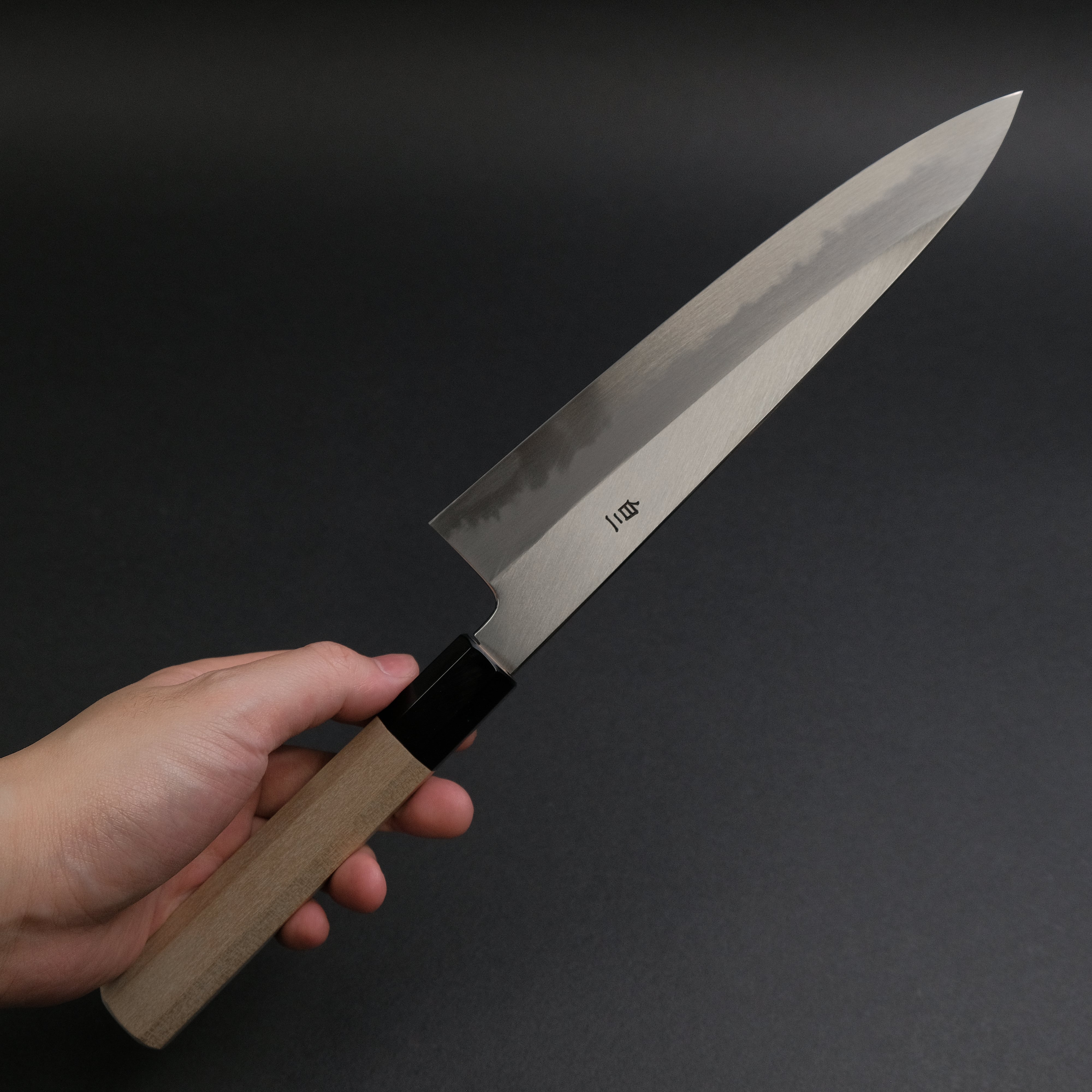 Hitohira Tanaka Ren White #2 Gyuto Japanese Chef Knife 210mm - Ho Wood Handle for Professional Chefs & Home Cooking - Perfect for Slicing, Dicing & Meat Cutting