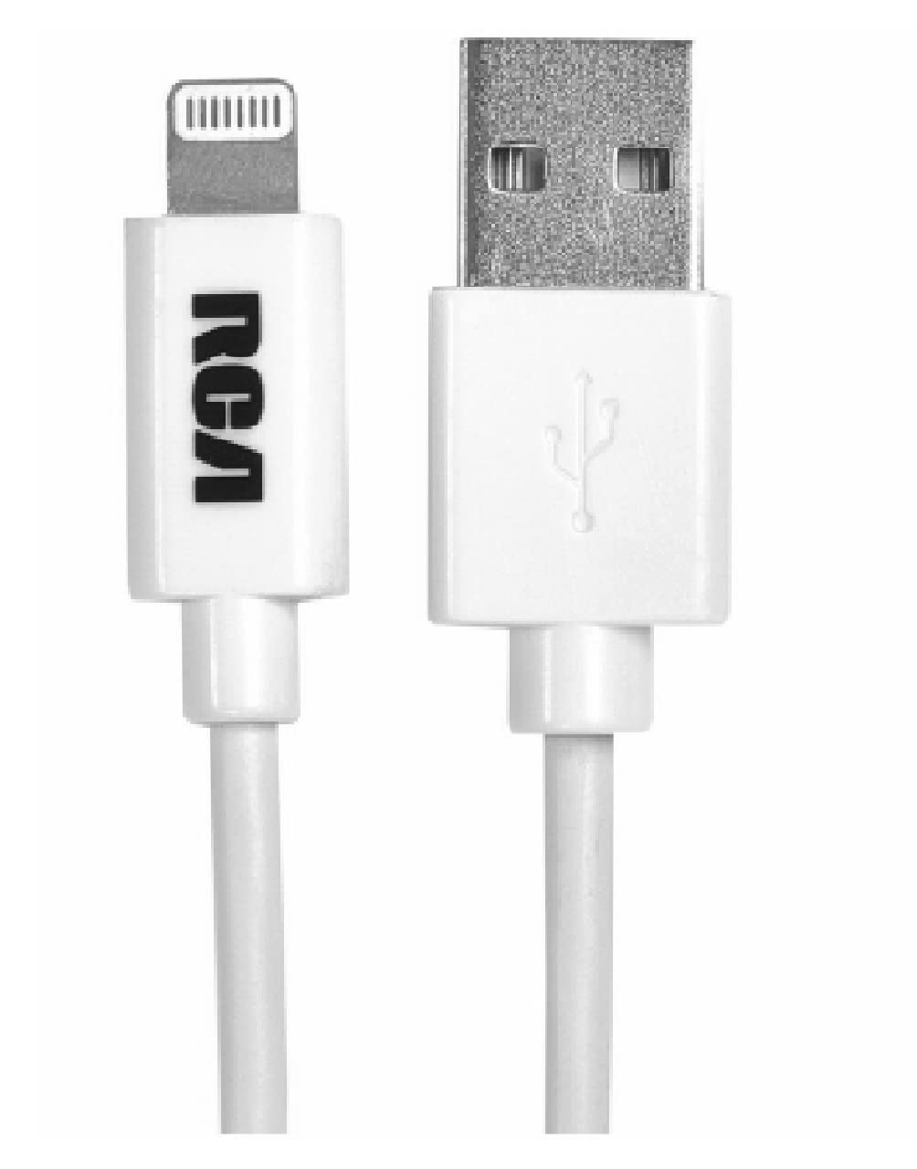 Jensen Lightning to USB Cable 4ft White - Fast Charging & Data Sync for iPhone iPad - Perfect for Home, Office & Travel
