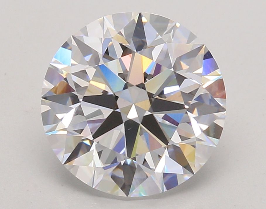 3.53 Carat D Color VVS2 Clarity Round Lab-Grown Diamond for Engagement Rings & Fine Jewelry