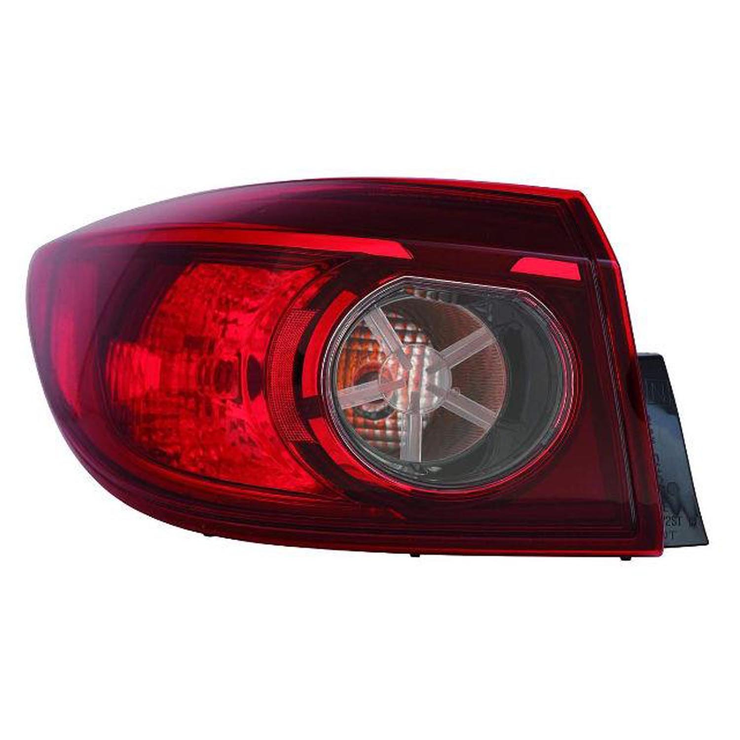2014-2018 Mazda 3 Driver Side Outer Tail Light Assembly Replacement - Compatible with MA2804123OE - Perfect for Night Driving & Enhanced Vehicle Safety