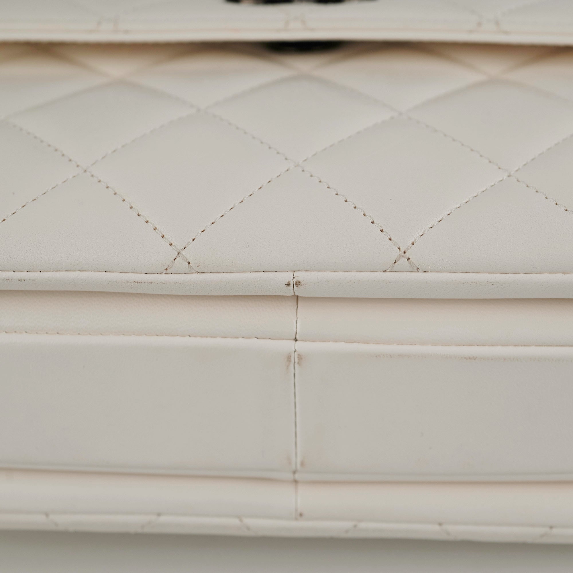 Chanel Quilted Small Trendy CC Dual Handle Flap Bag in White - Authentic Microchipped Luxury Handbag for Women | Perfect for Date Night, Parties & Special Occasions