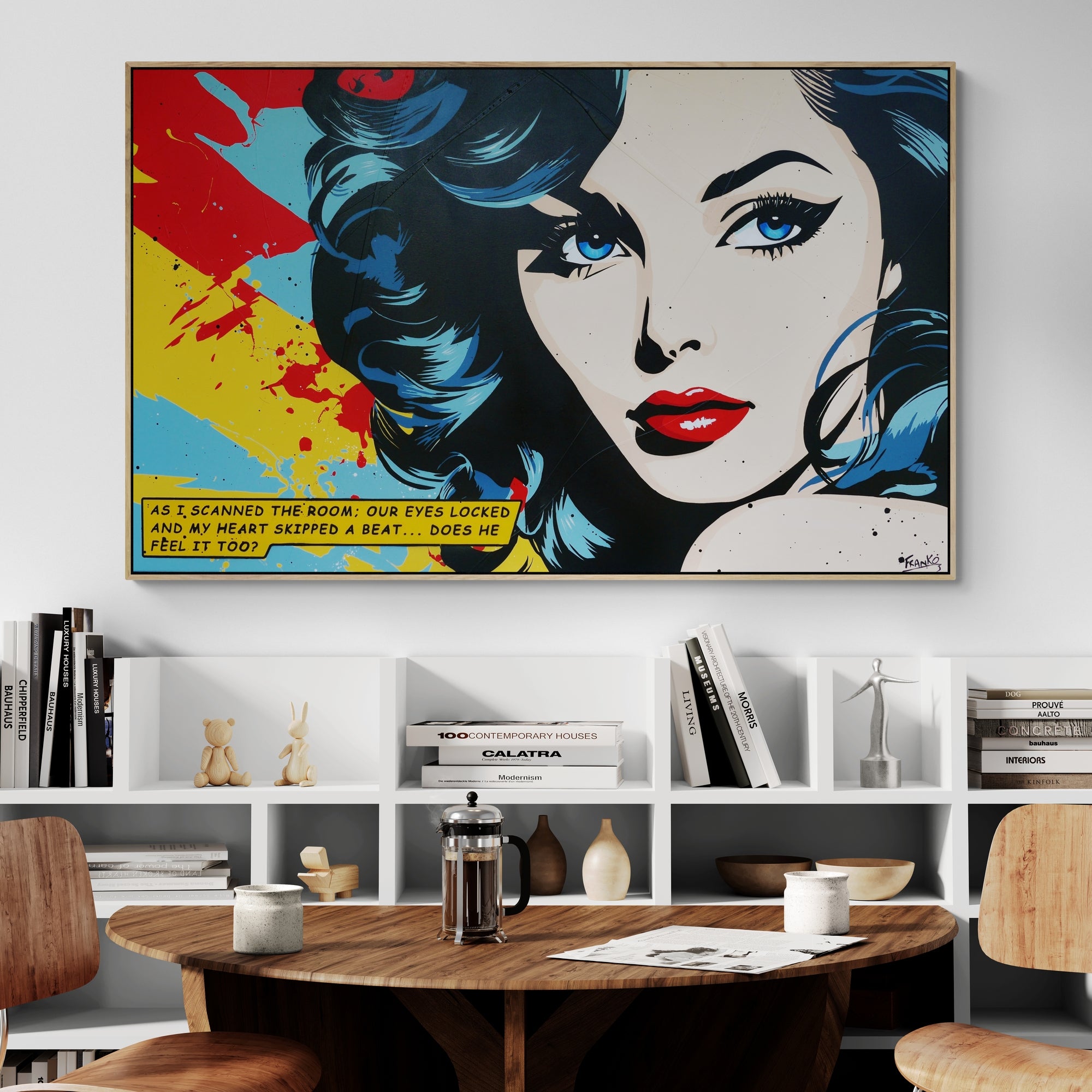 160cm x 100cm Classic Pop Art Canvas Painting - Modern Home Decor for Living Room, Bedroom & Office Wall Art