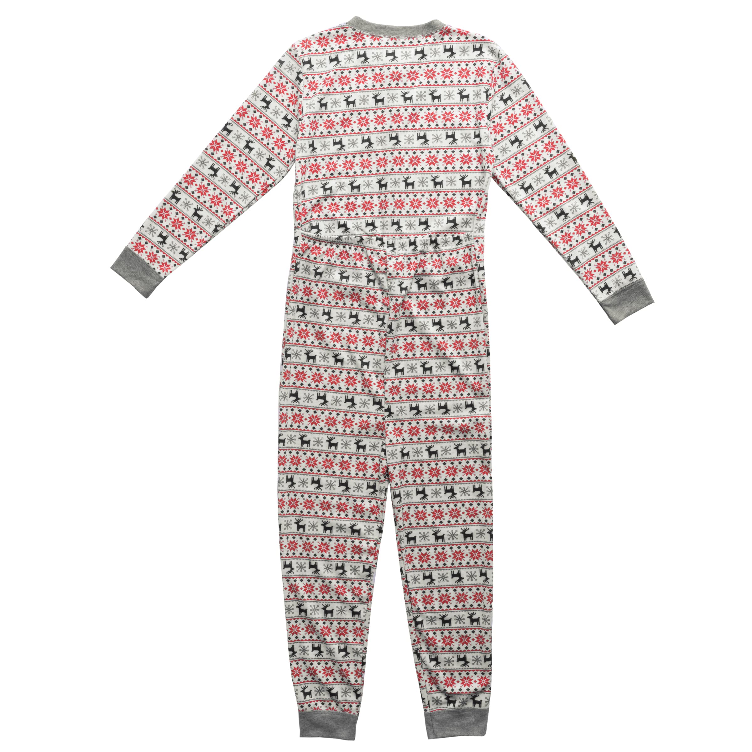 Fruit of the Loom Kids Premium Thermal Waffle Union Suit - Warm Winter Pajamas for Boys & Girls - Soft Cotton One-Piece Sleepwear for Cold Weather & Indoor Comfort
